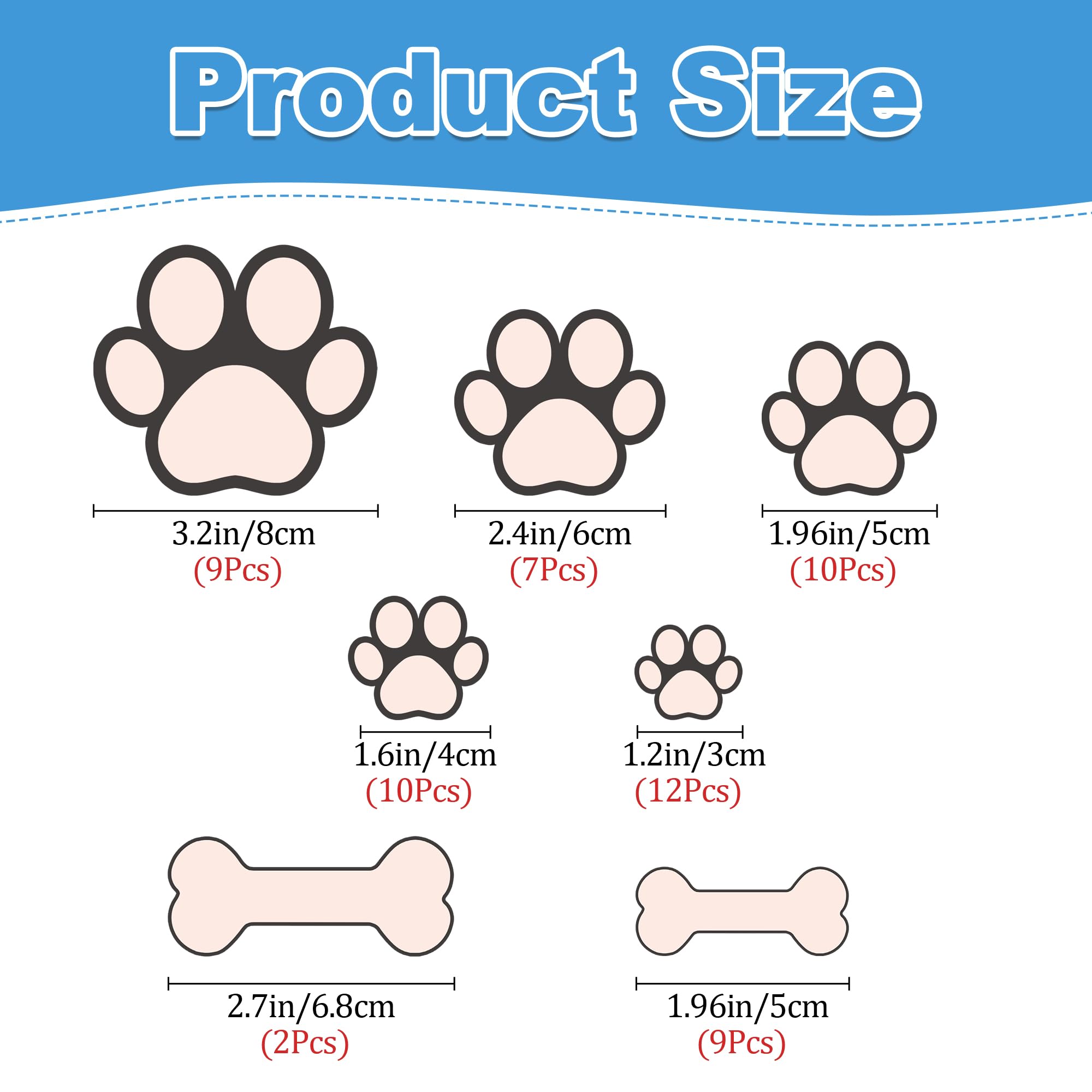 Sinekong removable dog paw decal nursery shows safe, mess-free repositioning for evolving decor.