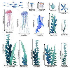 Sinekong Sea Wall Decals jellyfish—colorful glow-in-the-dark accents spark curiosity in playrooms.
