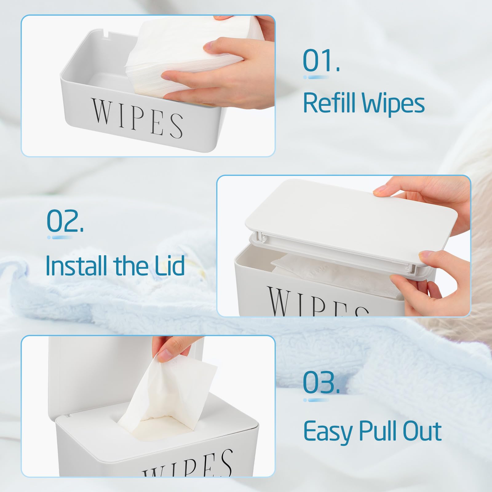 Singhoow lid keeps wipes dust-proof and moist for longer freshness