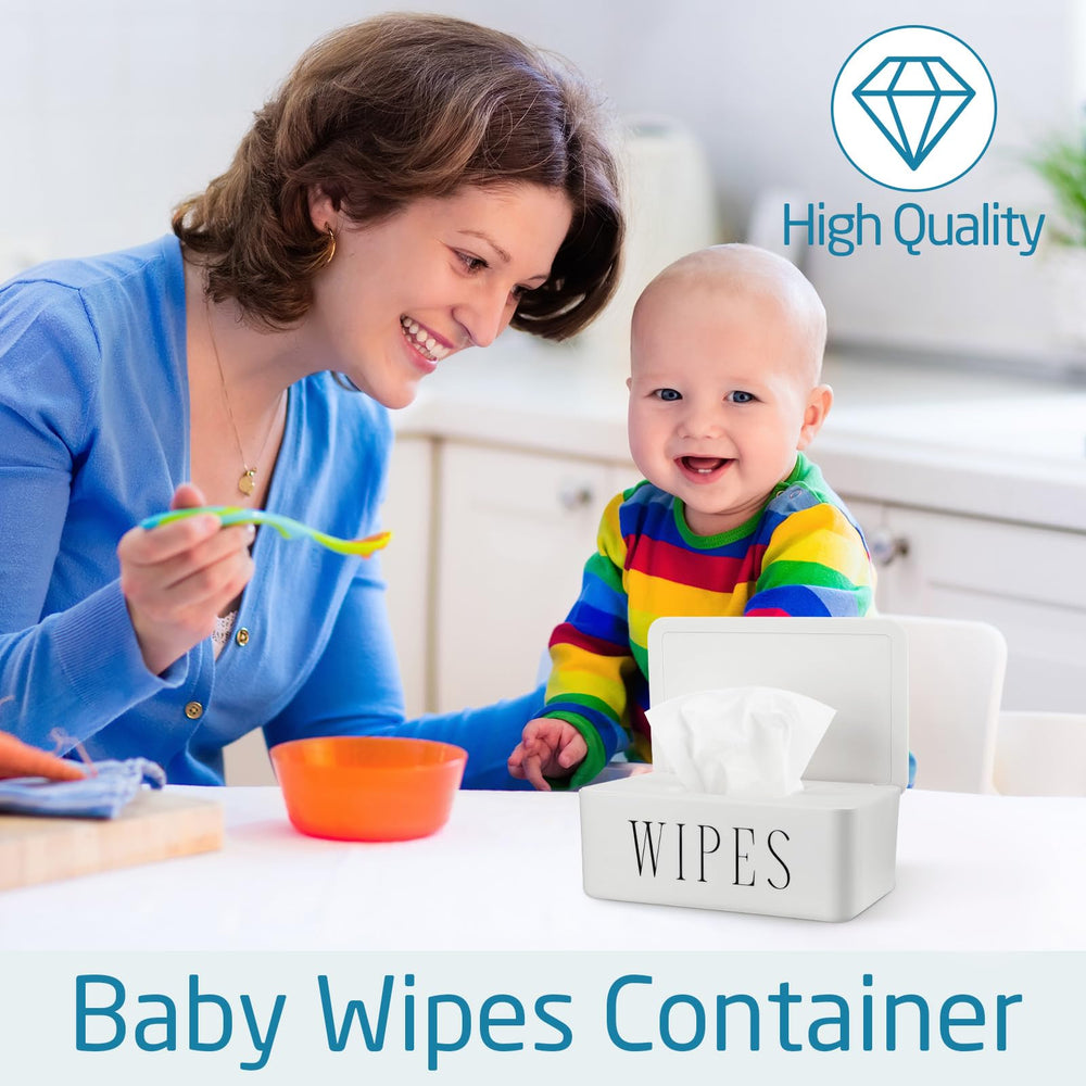 Singhoow wipes dispenser sits on counter for home or office use