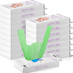 Sinmoe 1600 count baby diaper bags green boxes for bulk daily use