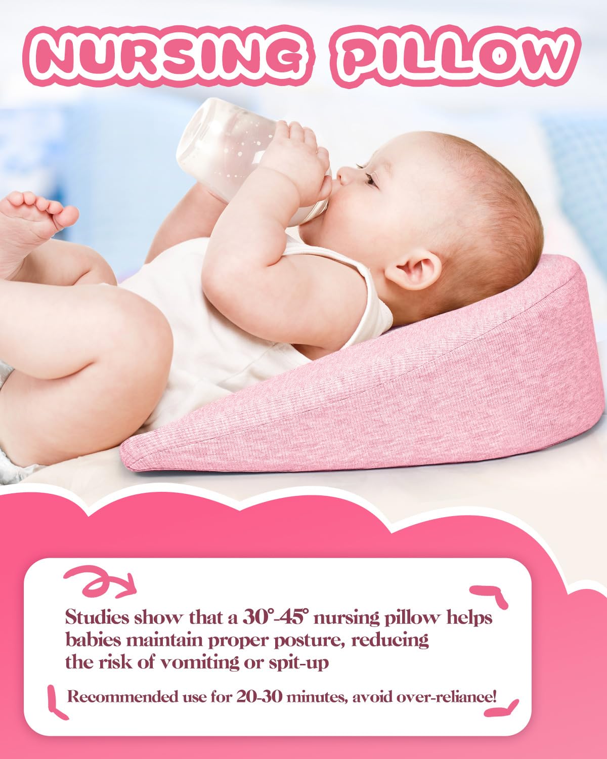Sino Salected memory-foam wedge pillow 72-hour shape recovery guidance.