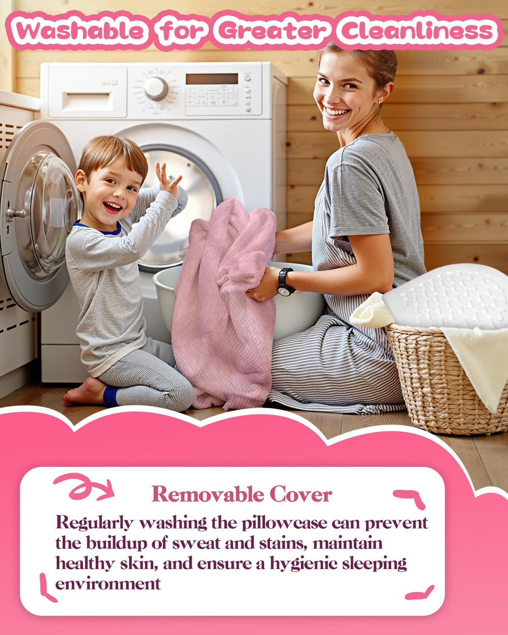 Sino Salected removable-cover zip design enables easy cleaning.