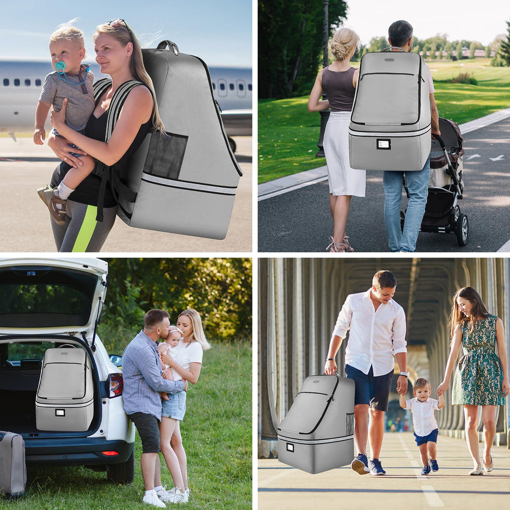 SINVICKO car seat travel bag 28x18x18 inch size fits most major brands.