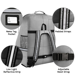 SINVICKO car seat travel bag padded interior protects seats from scratches.