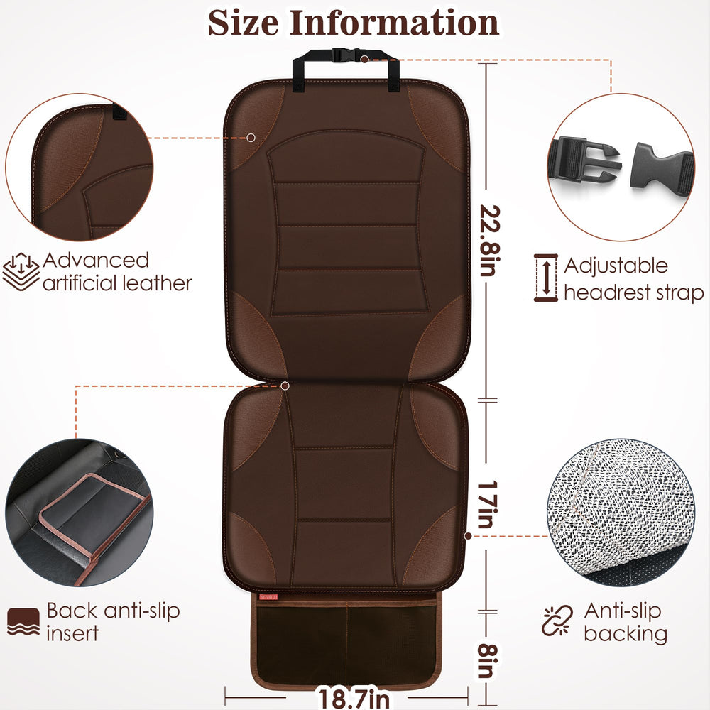Sinvitron car seat protector adjustable straps ensure a secure fit
