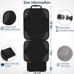 Sinvitron car seat protector with adjustable straps offers secure fit during trips