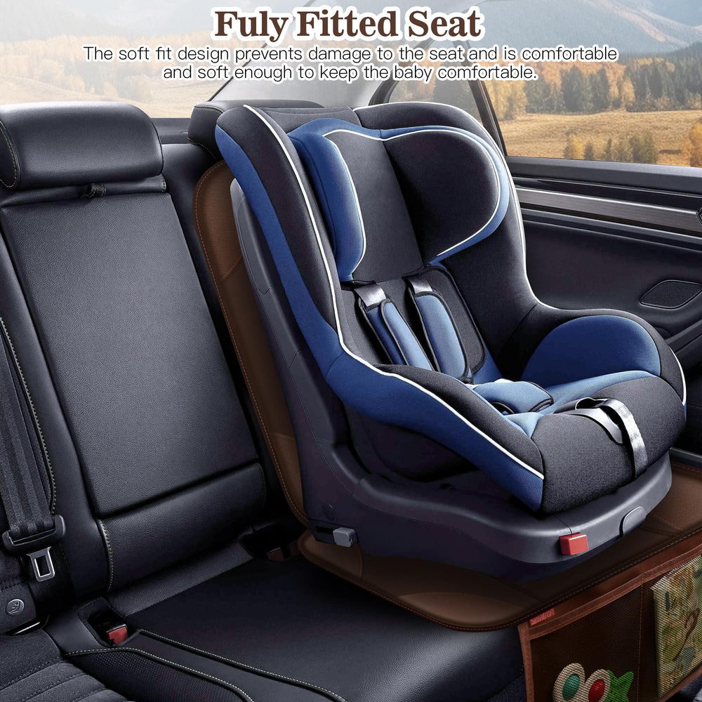 Sinvitron car seat protector padding detail adds comfortable cushion