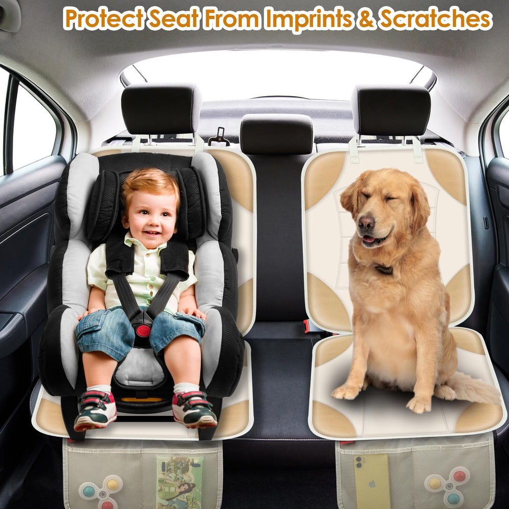 Sinvitron car seat protector universal fit for most vehicles.
