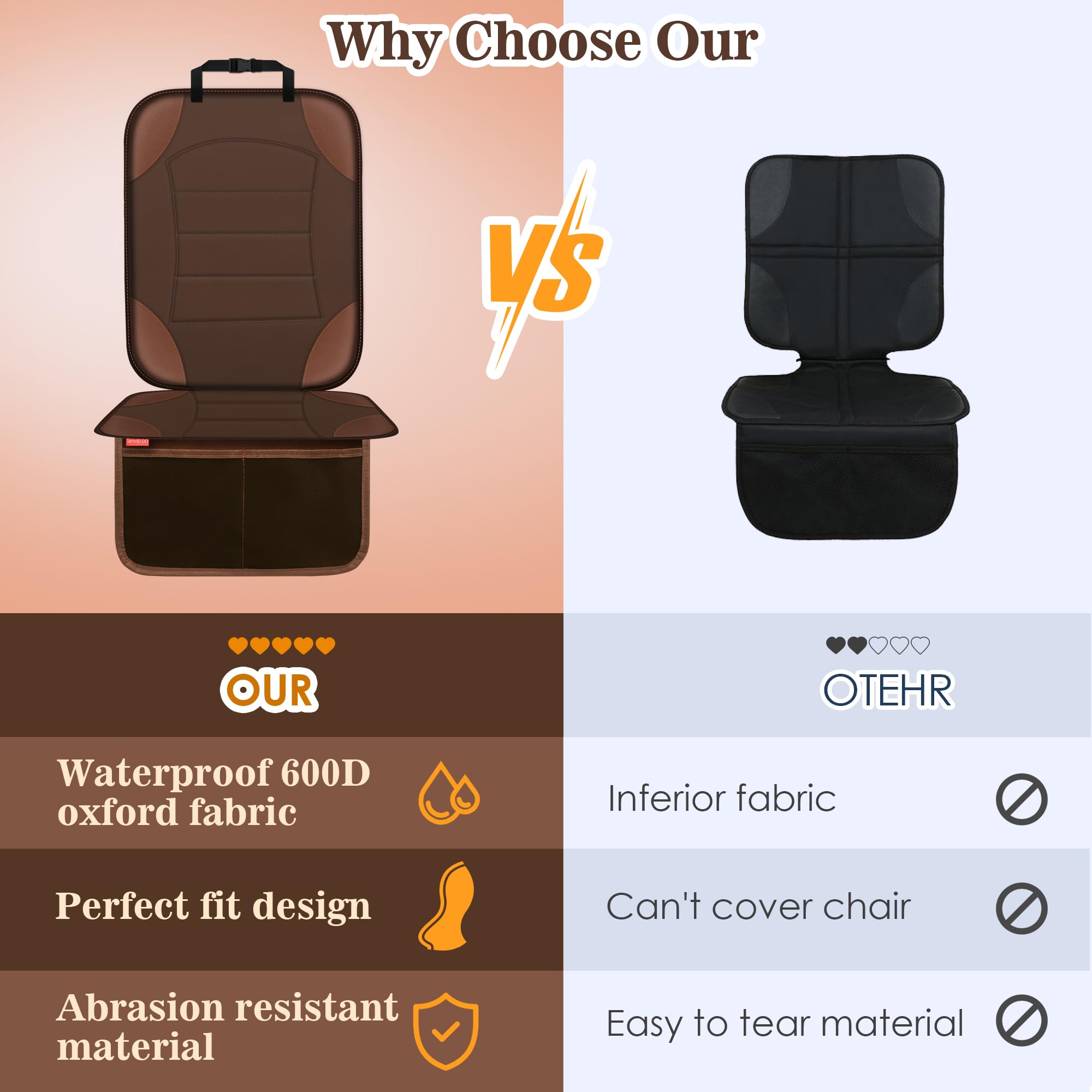 Sinvitron universal-fit vehicles brown cover fits most cars and SUVs.
