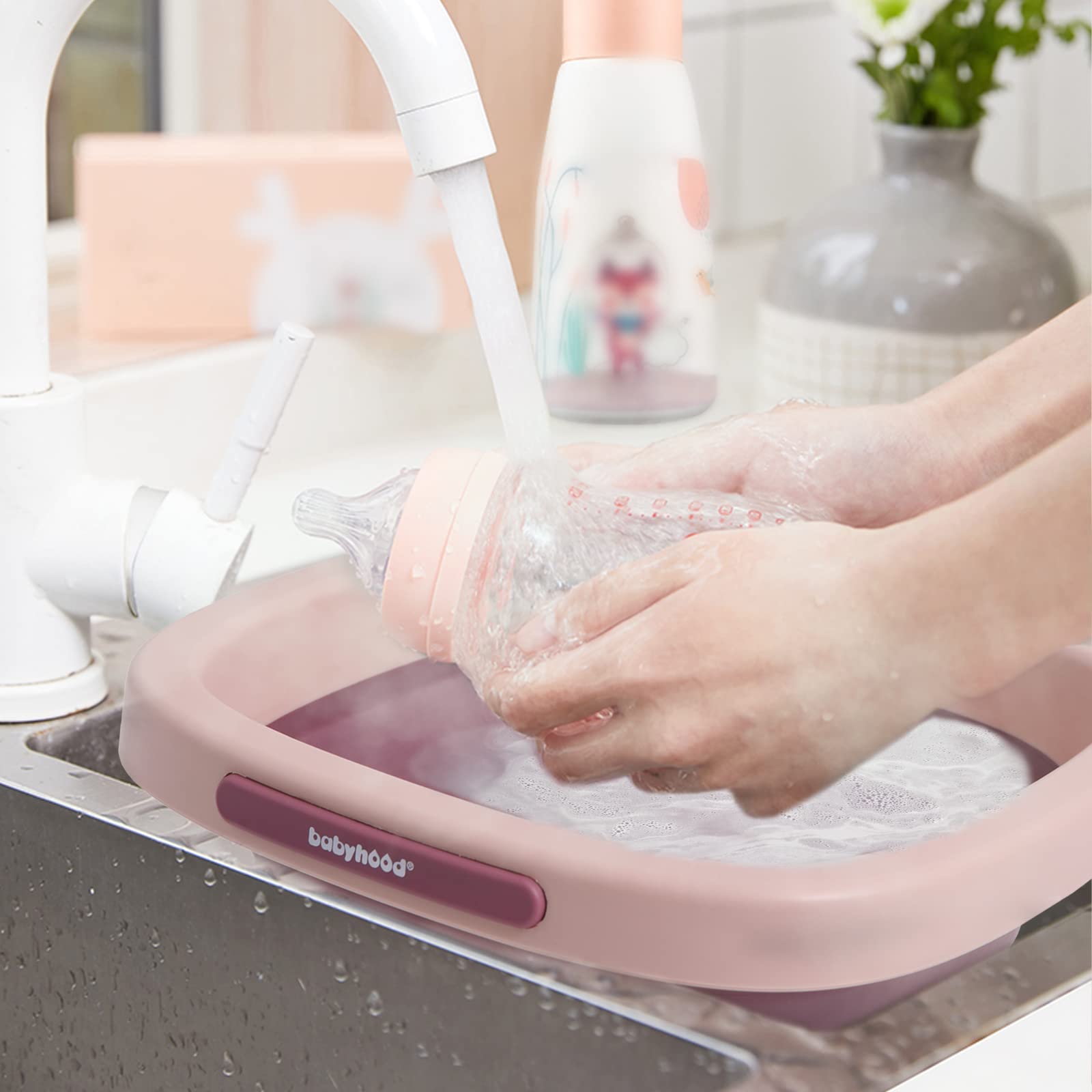 Sioditin Babyhood breast-pump-parts-wash keeps parts clean at home.