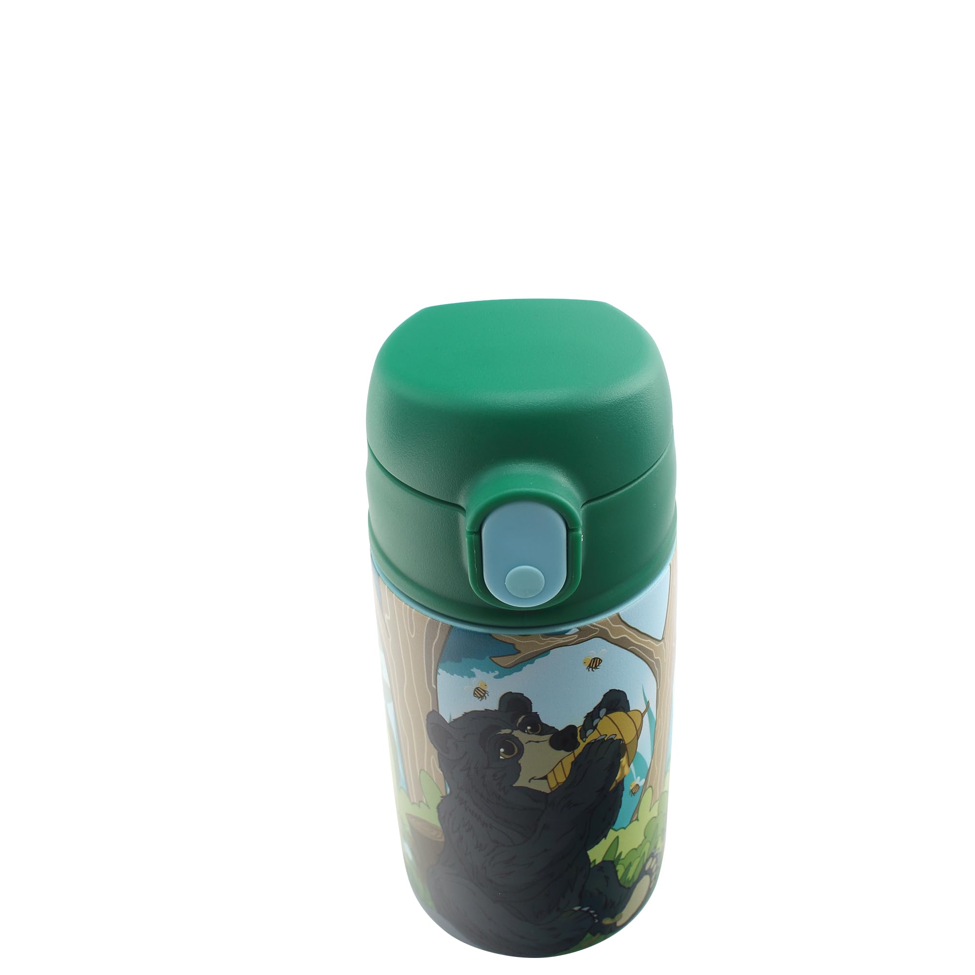 SIP WITH ME SRM flip-top spill-safe lid helps prevent leaks during travel.