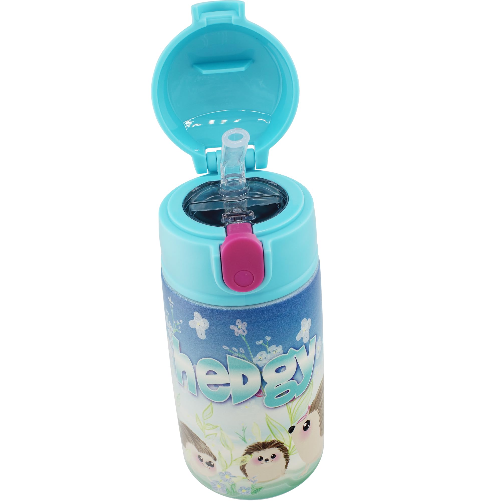 SIP WITH ME SRM stainless steel bottle with straw lid for on-the-go hydration.