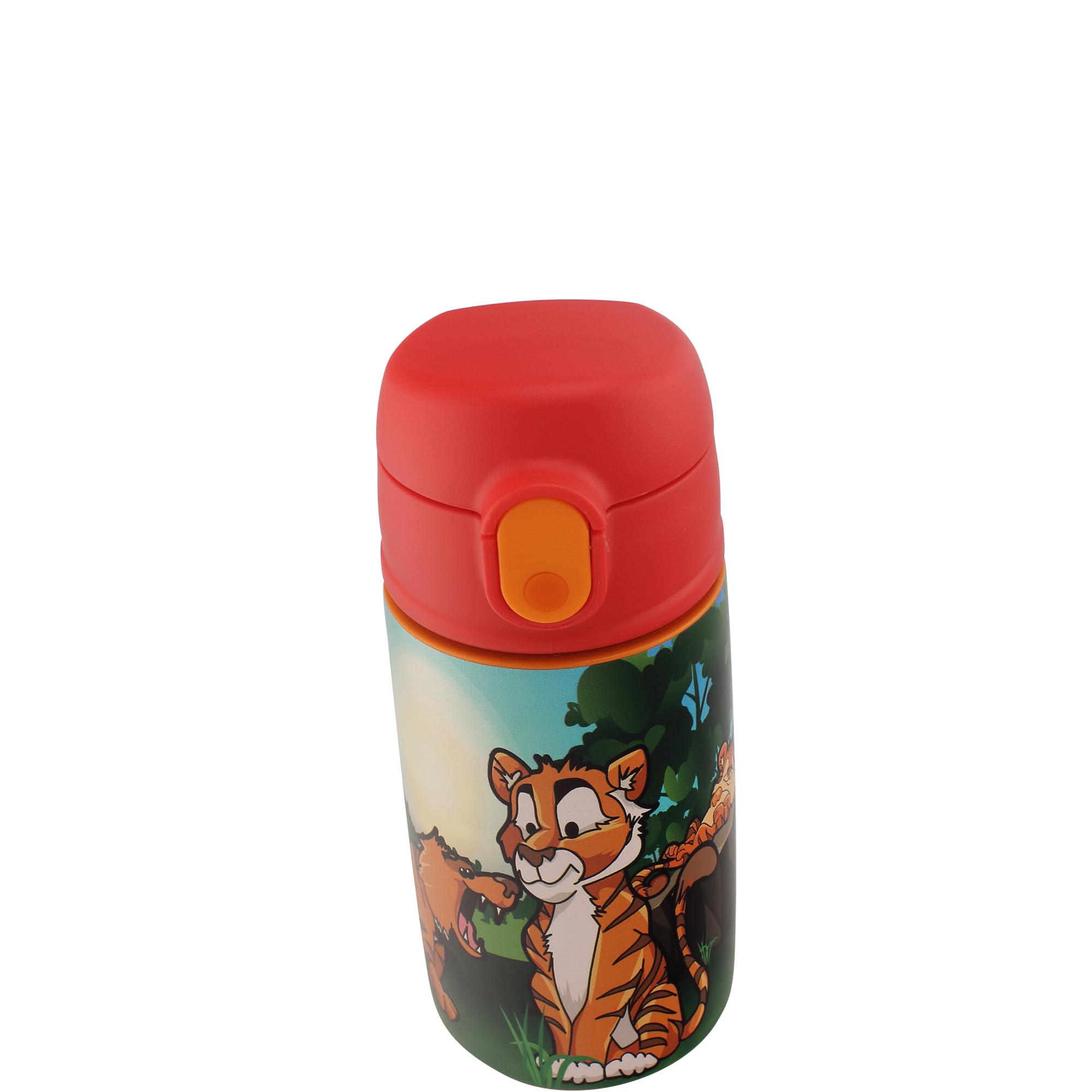 SIP WITH ME SRM Zoo Bengal Tiger stainless steel bottle highlighting durability