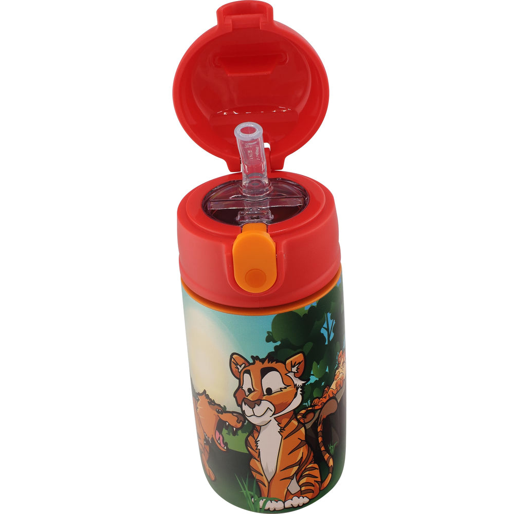SIP WITH ME SRM Zoo Bengal Tiger bottle ready for kid-friendly use on adventures