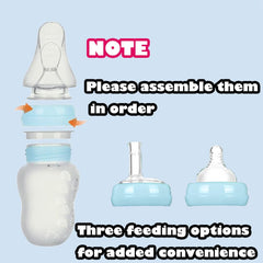 SIQITECHNO silicone spoon head on the feeding cup for controlled sips