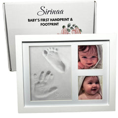 Sirinaa baby handprint frame closeup showing a lasting keepsake