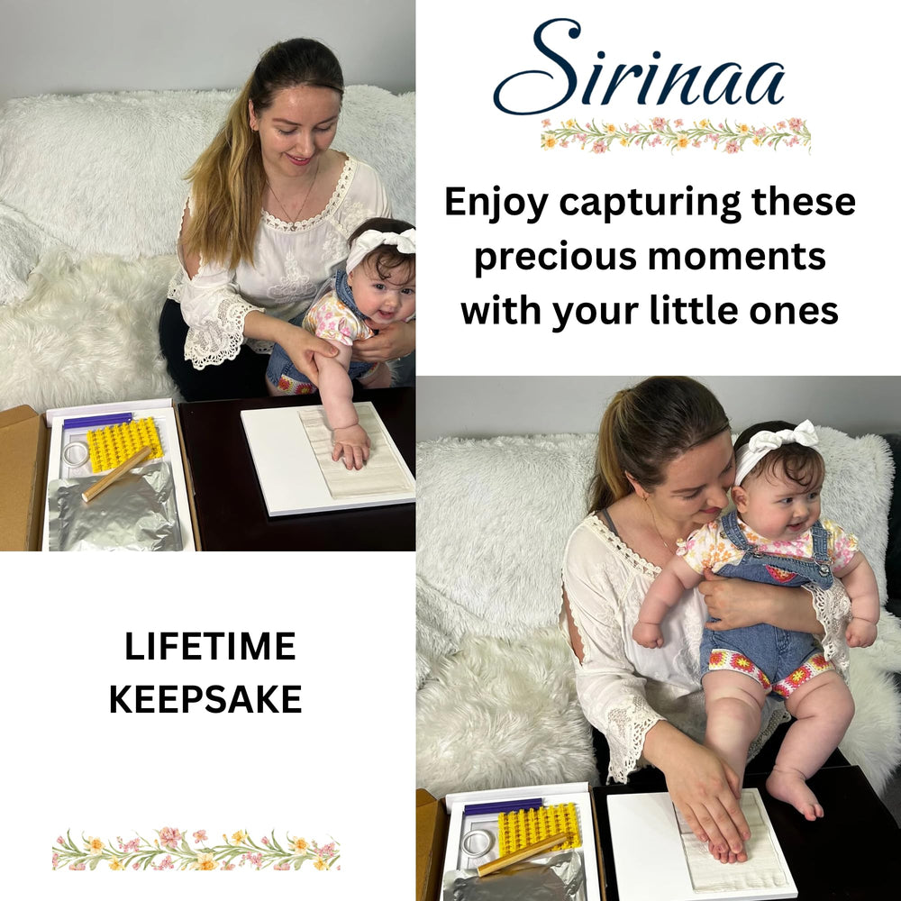 Sirinaa baby safe air drying clay captures prints smoothly