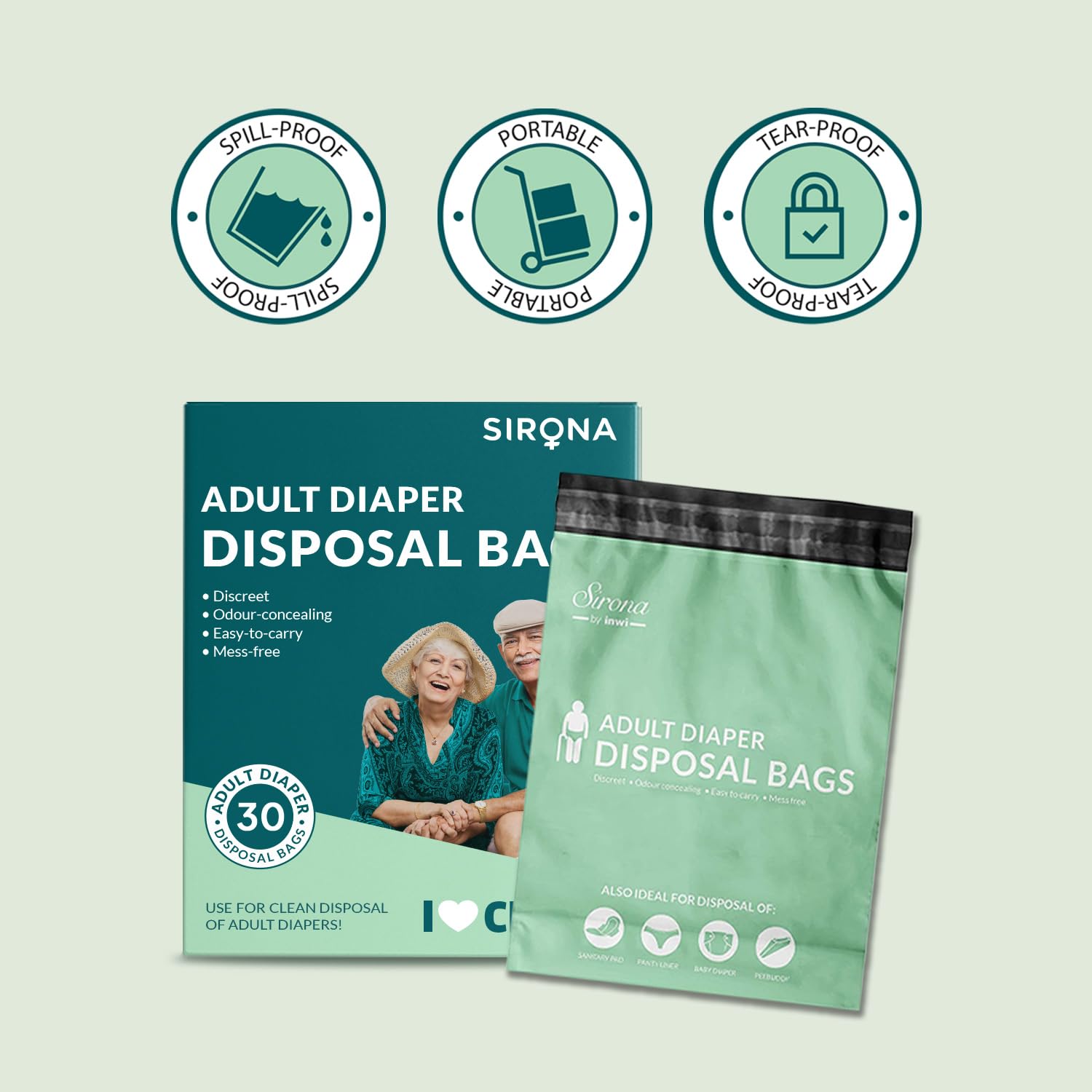Sirona pack-30-count delivers ample supply for home use