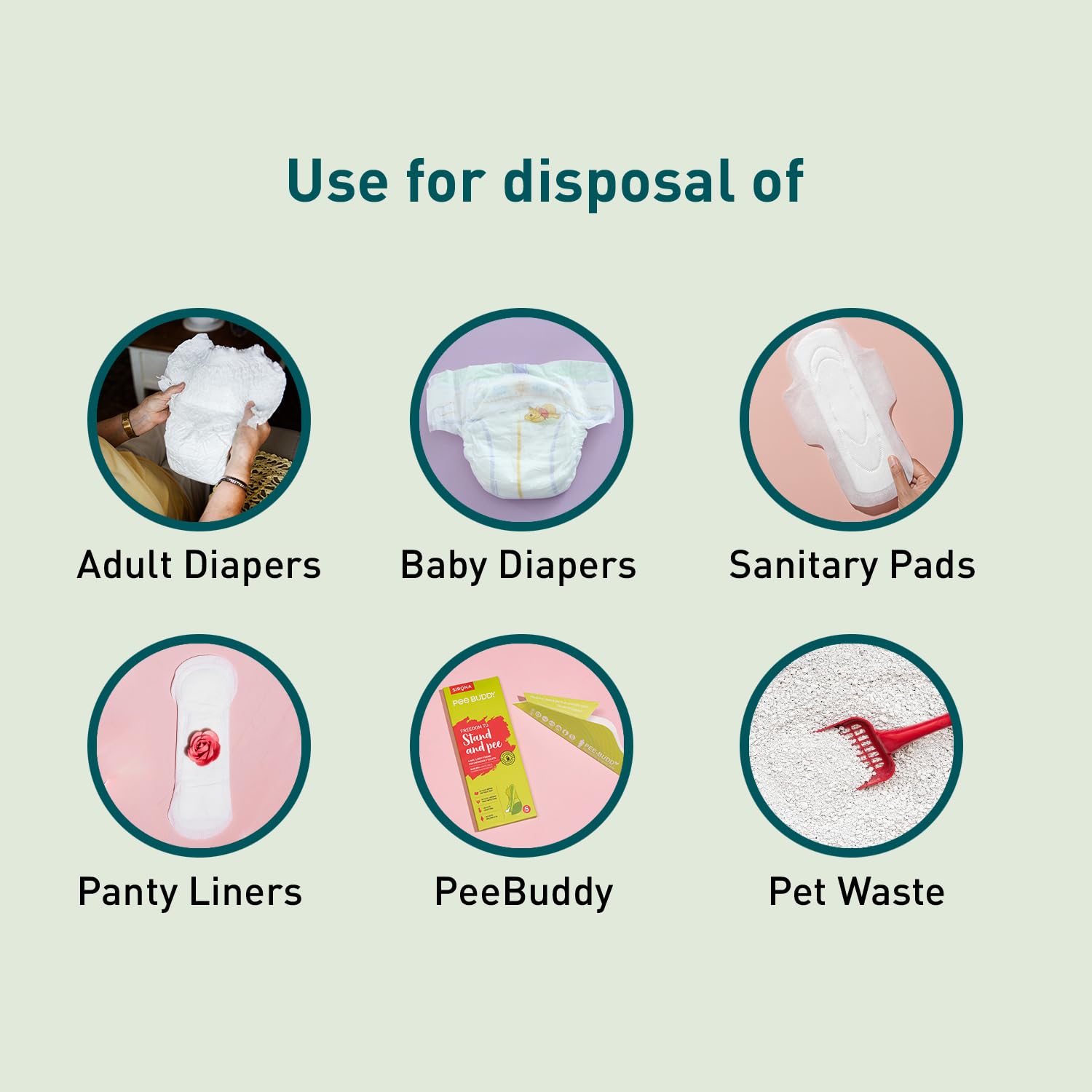 Sirona size-12-5x15 accommodates larger diapers comfortably