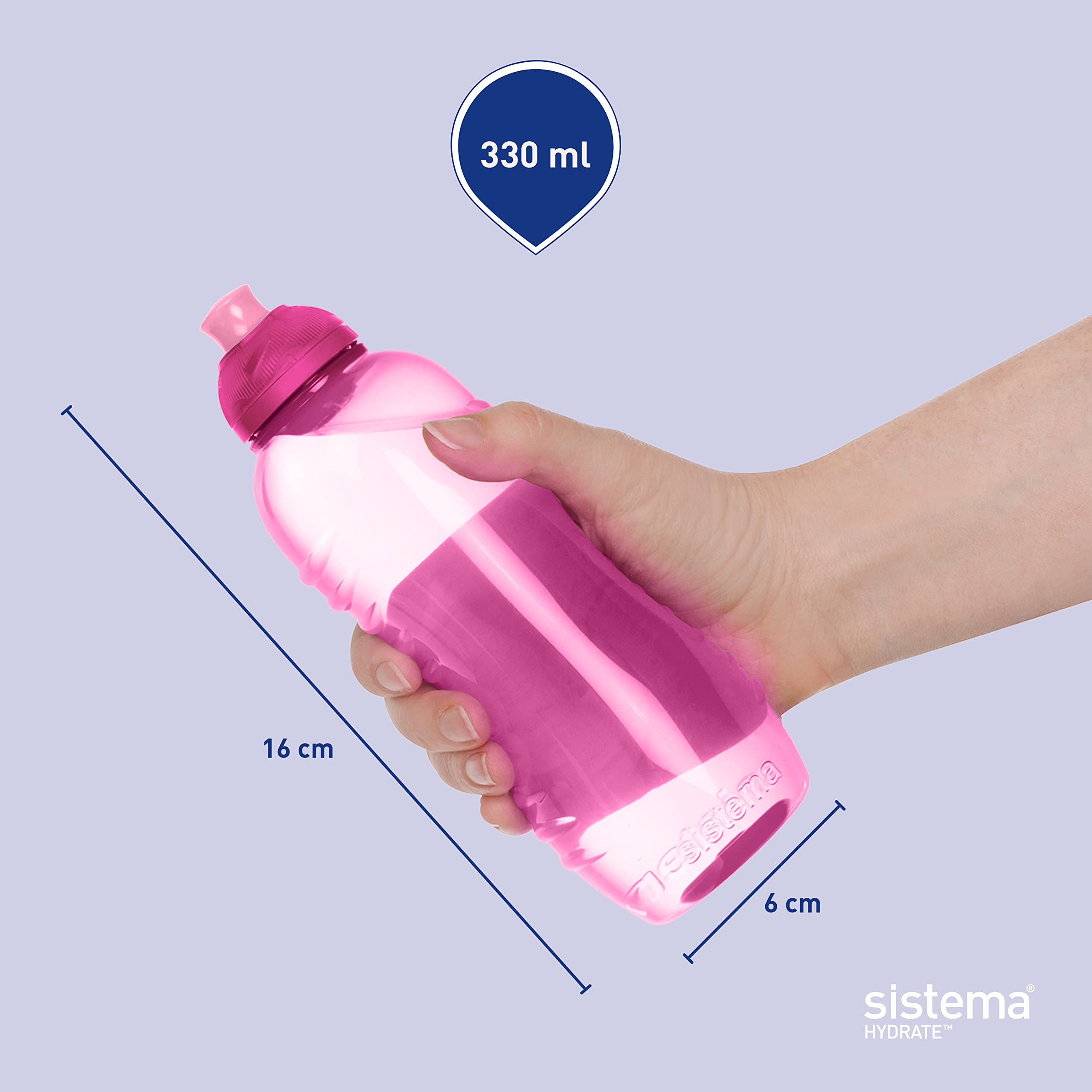 Sistema Hydrate bottle on top rack demonstrates dishwasher-safe cleaning.