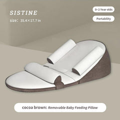 SISTINE Infants Feeding Pillow travel-portable design ideal for on-the-go feeding.