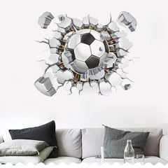 Sitake 3D soccer poster wall art boosts kids' room energy and focus