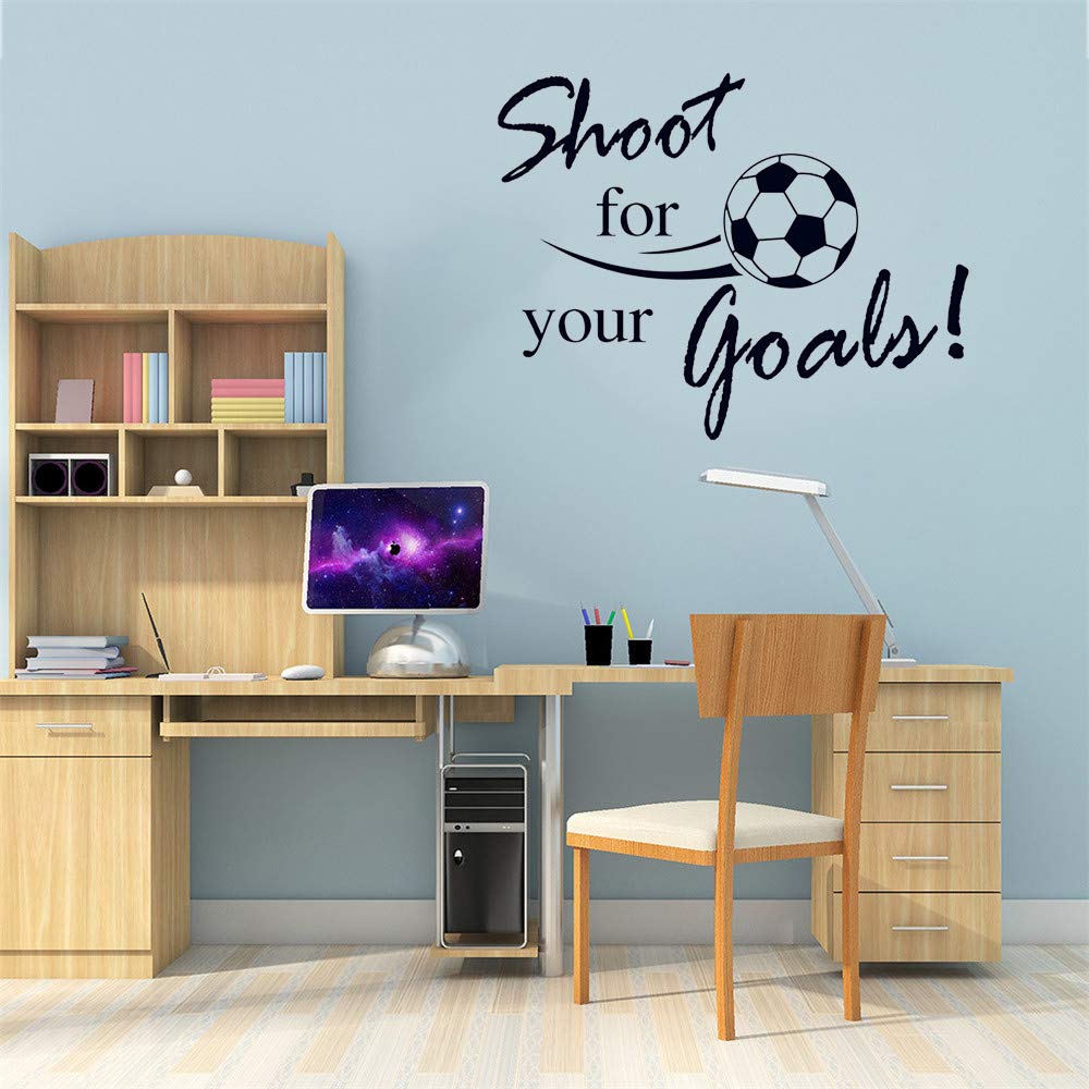 SITAKE football wall sticker on smooth surface adheres easily without wall damage.