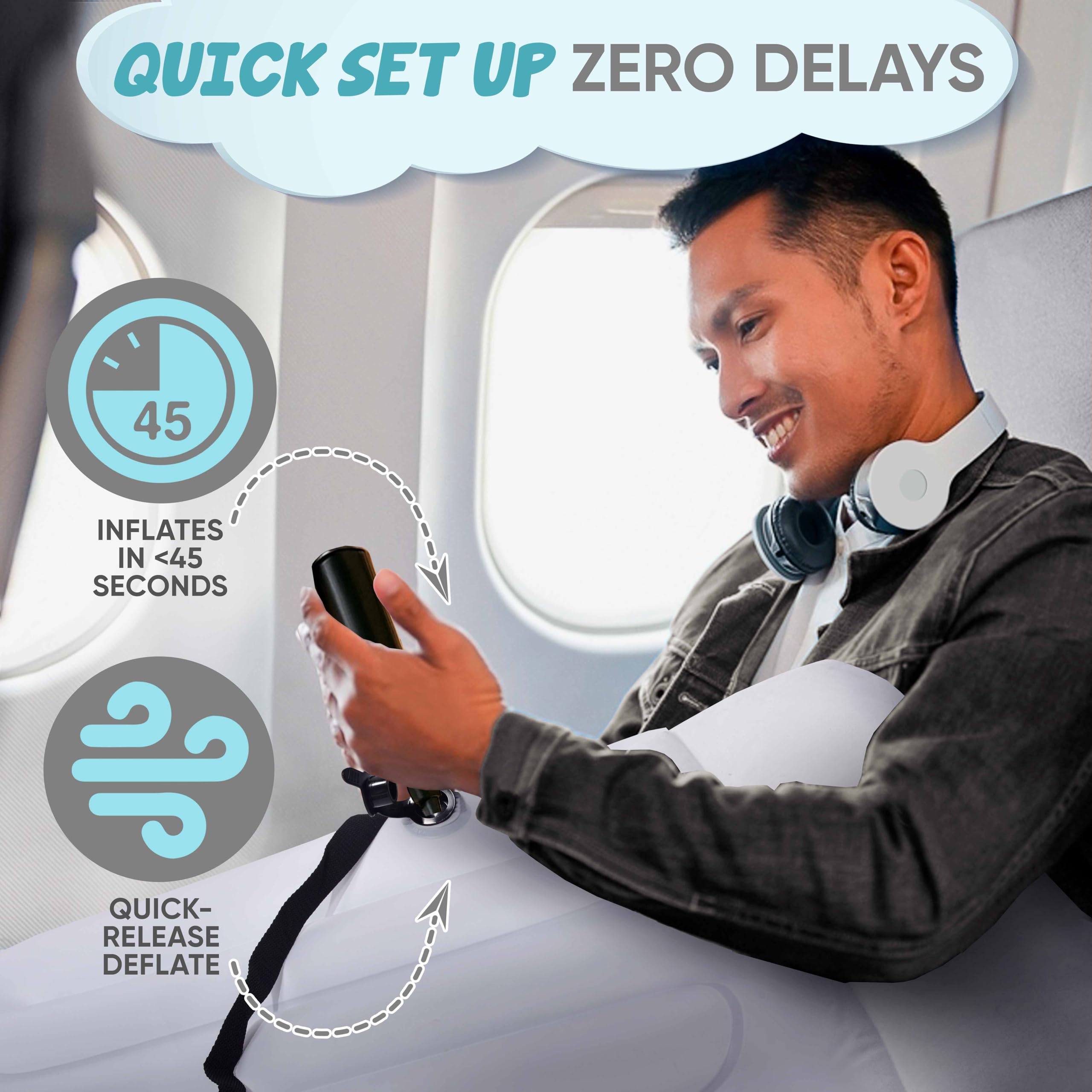 Sittina toddler-airplane-bed cup holder keeps drinks within easy reach.