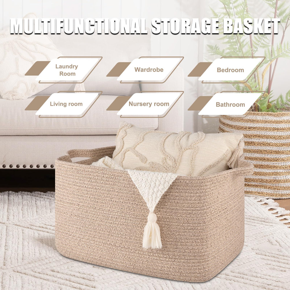 SIXDOVE 65L storage basket folded-flat for space-saving storage