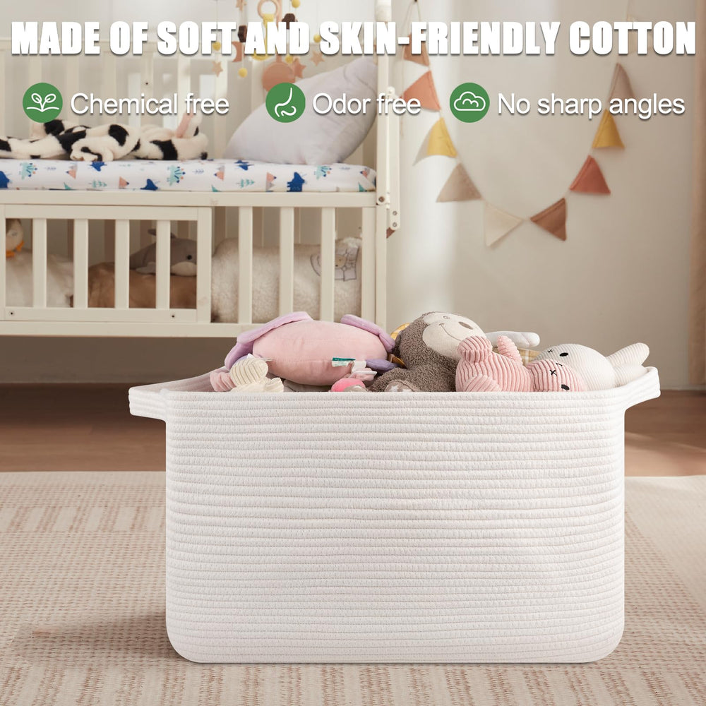SIXDOVE baby-room storage emphasizes safe woven design for kids.