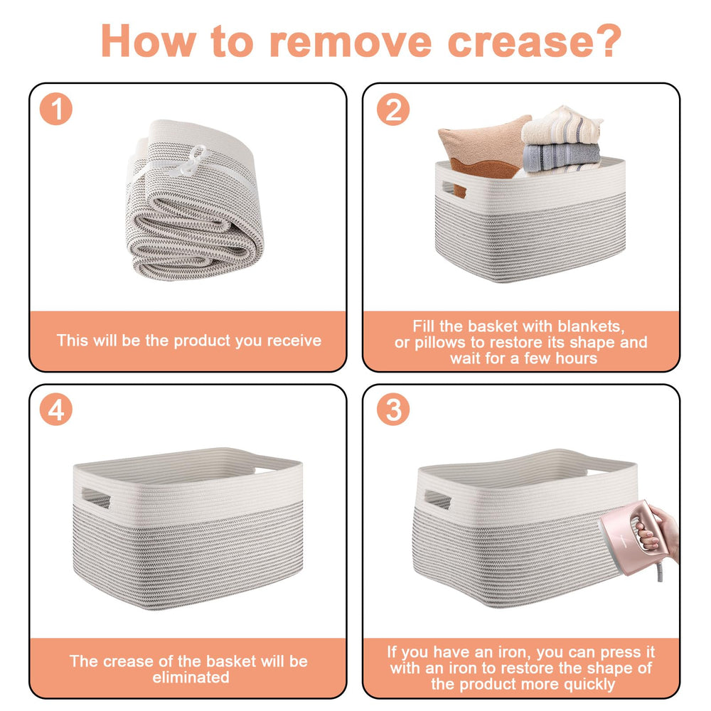 SixDOVE basket washable care-ready for daily kid-friendly organization