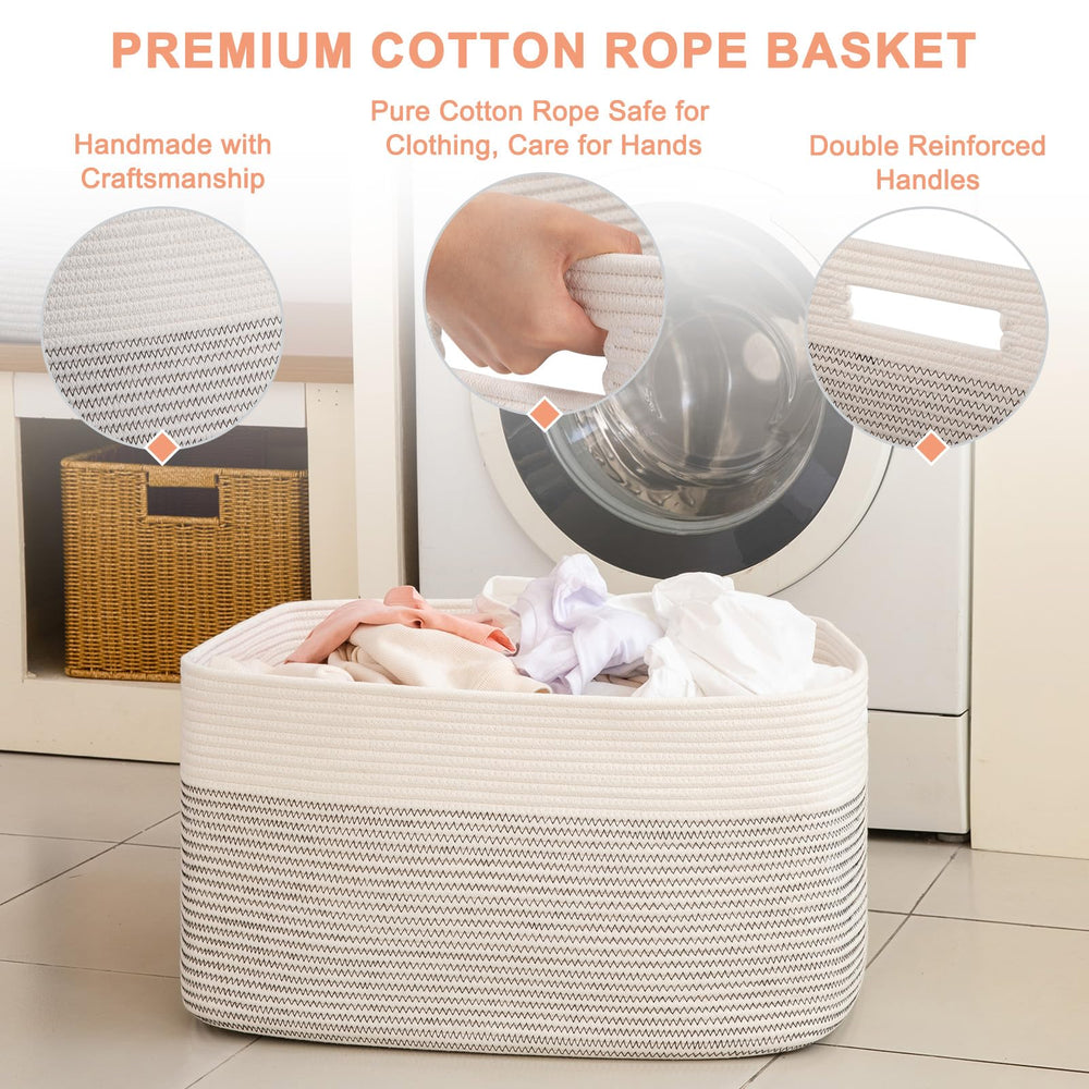 SixDOVE blanket basket folded-flat design saves space when not in use