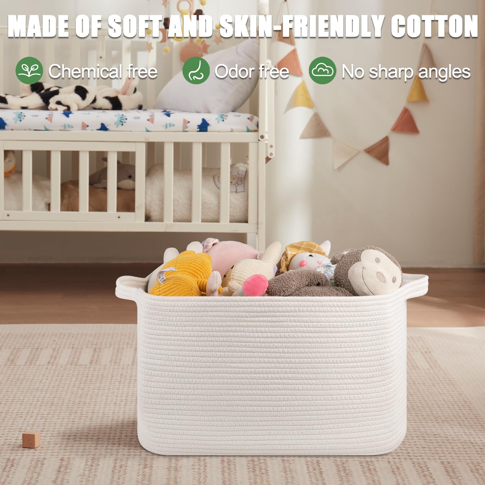 SIXDOVE blankets pillows storage basket – great for keeping textiles neat and accessible.