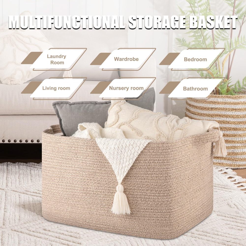 SIXDOVE collapsible storage basket folded flat for compact storage.