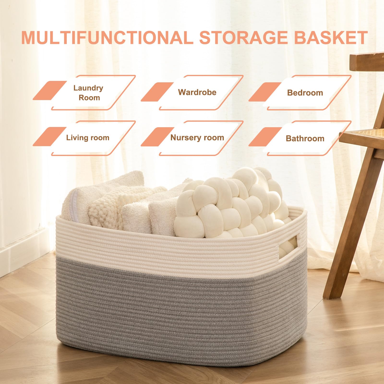 SIXDOVE large toy-storage bin keeps living room toys organized
