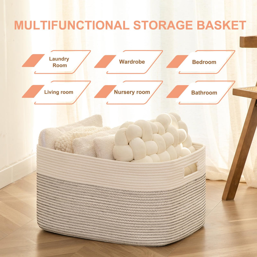 SixDOVE living-room storage basket shows tidy style and ready toy access