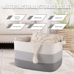 SIXDOVE toy storage basket in a kids' room keeps items organized.