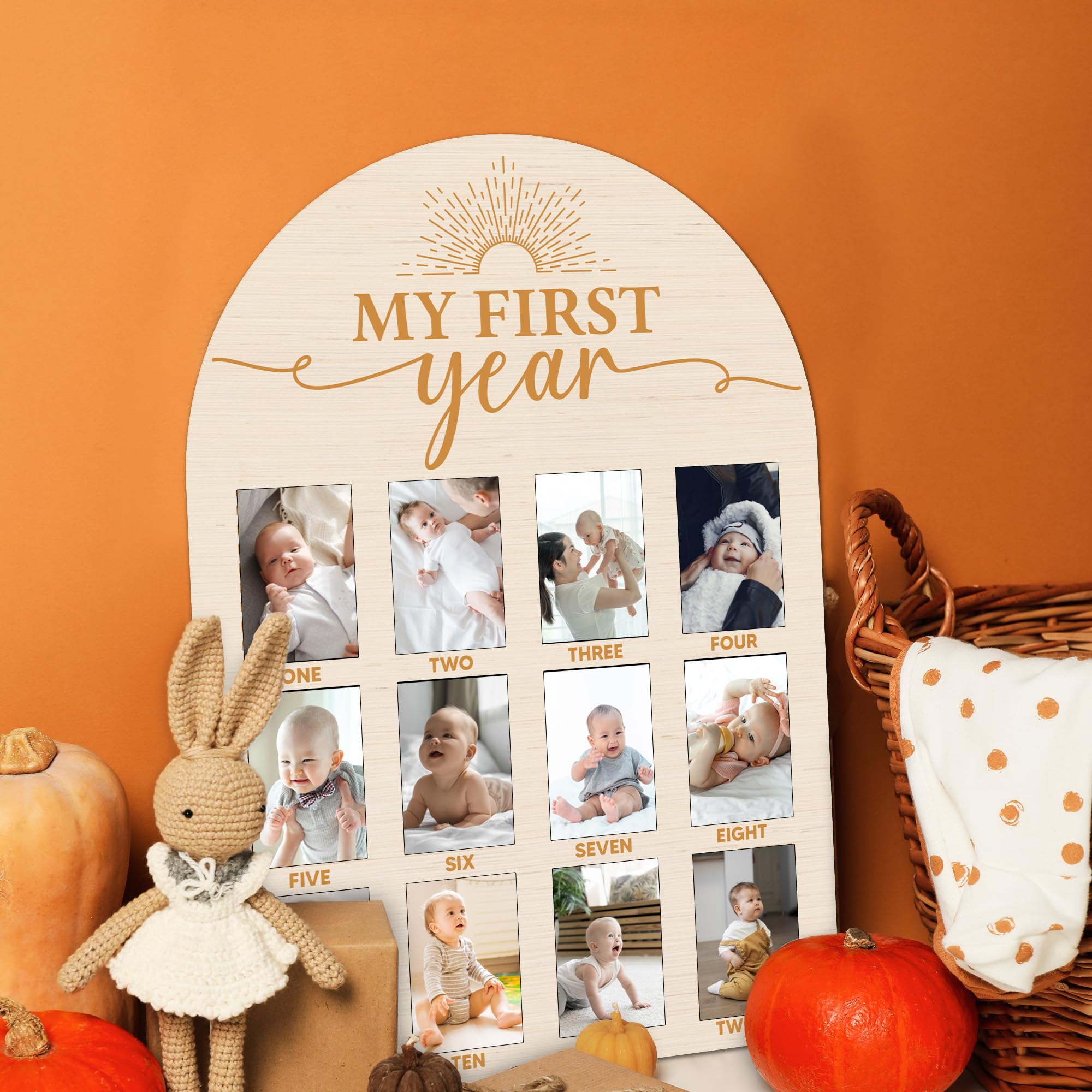 SIXEIGHT baby first year decor board gift idea for new parents