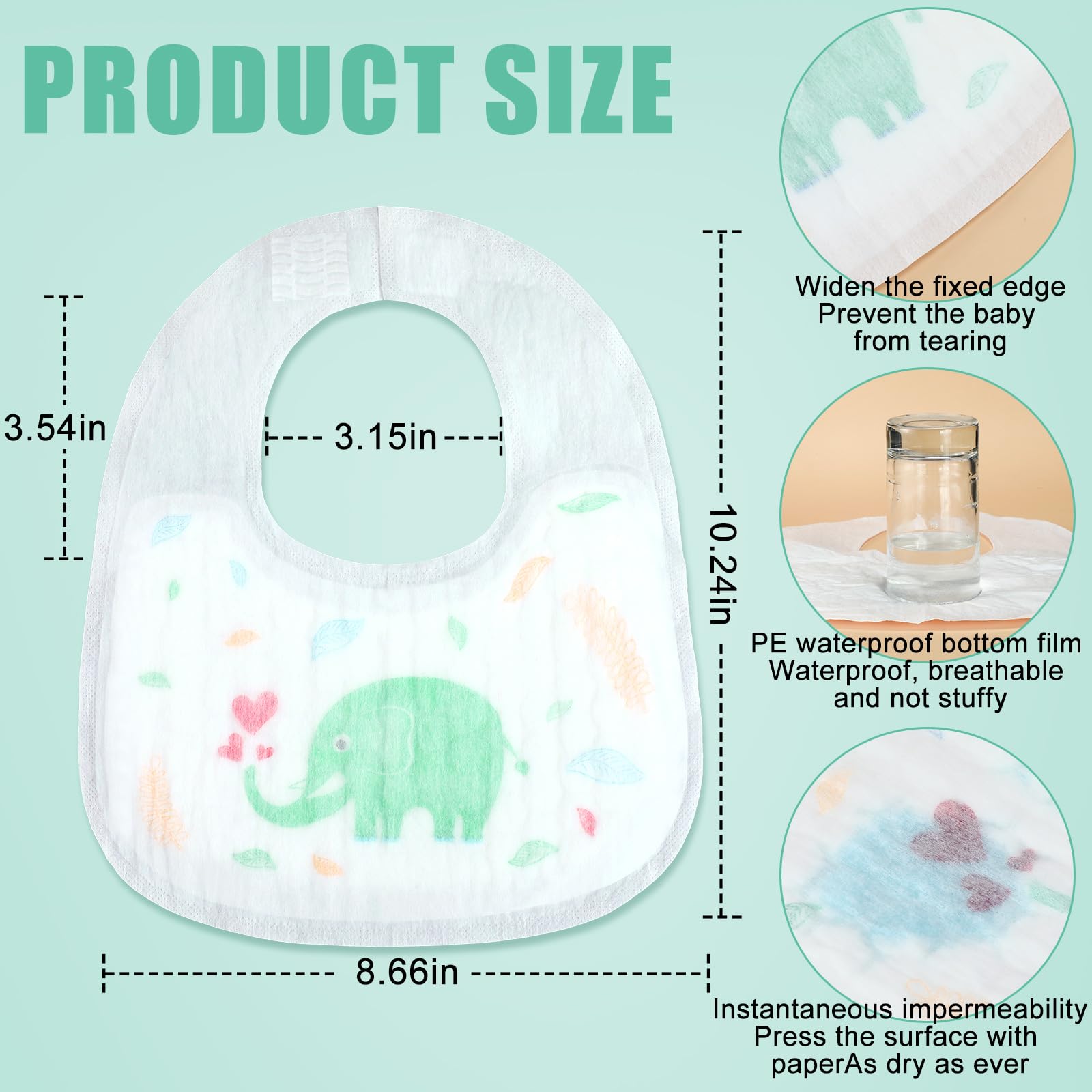 Skicuff soft three layer bib demonstrates skin friendly comfort for meals