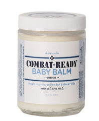 Skincando Combat Ready Baby Balm bottle — all natural baby moisturizer for delicate skin.
