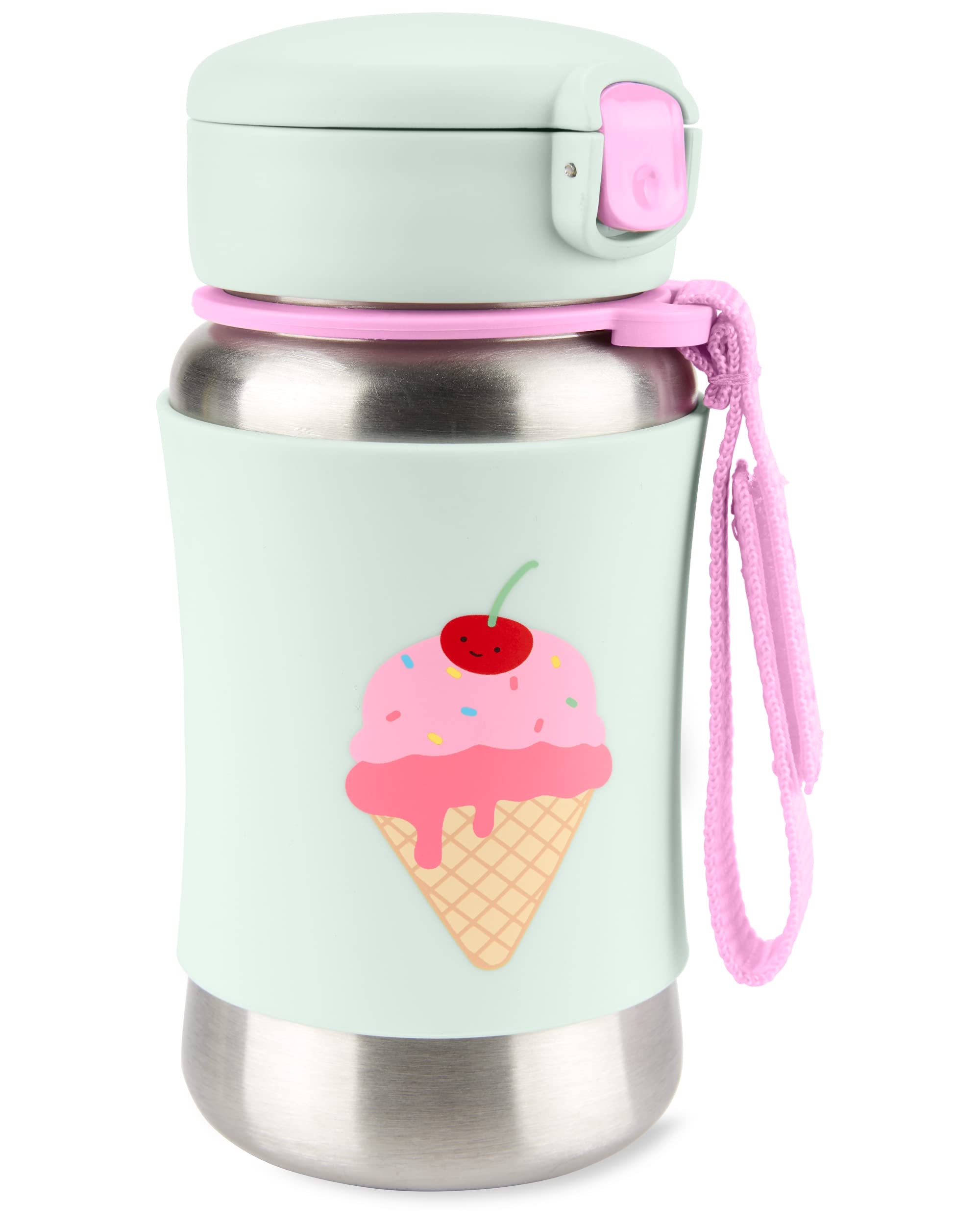 Skip Hop Sparks stainless ice-cream bottle keeps drinks cool on the go.