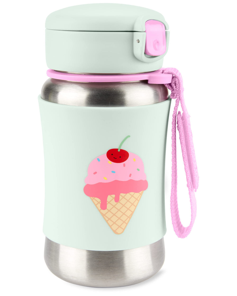 Skip Hop Sparks stainless ice-cream bottle keeps drinks cool on the go.