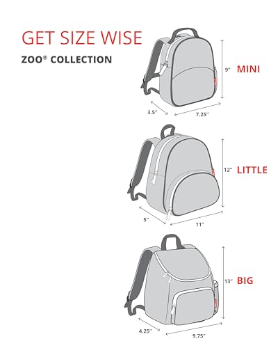 Skip Hop Zoo Unicorn clear front pocket for easy packing and grabbing