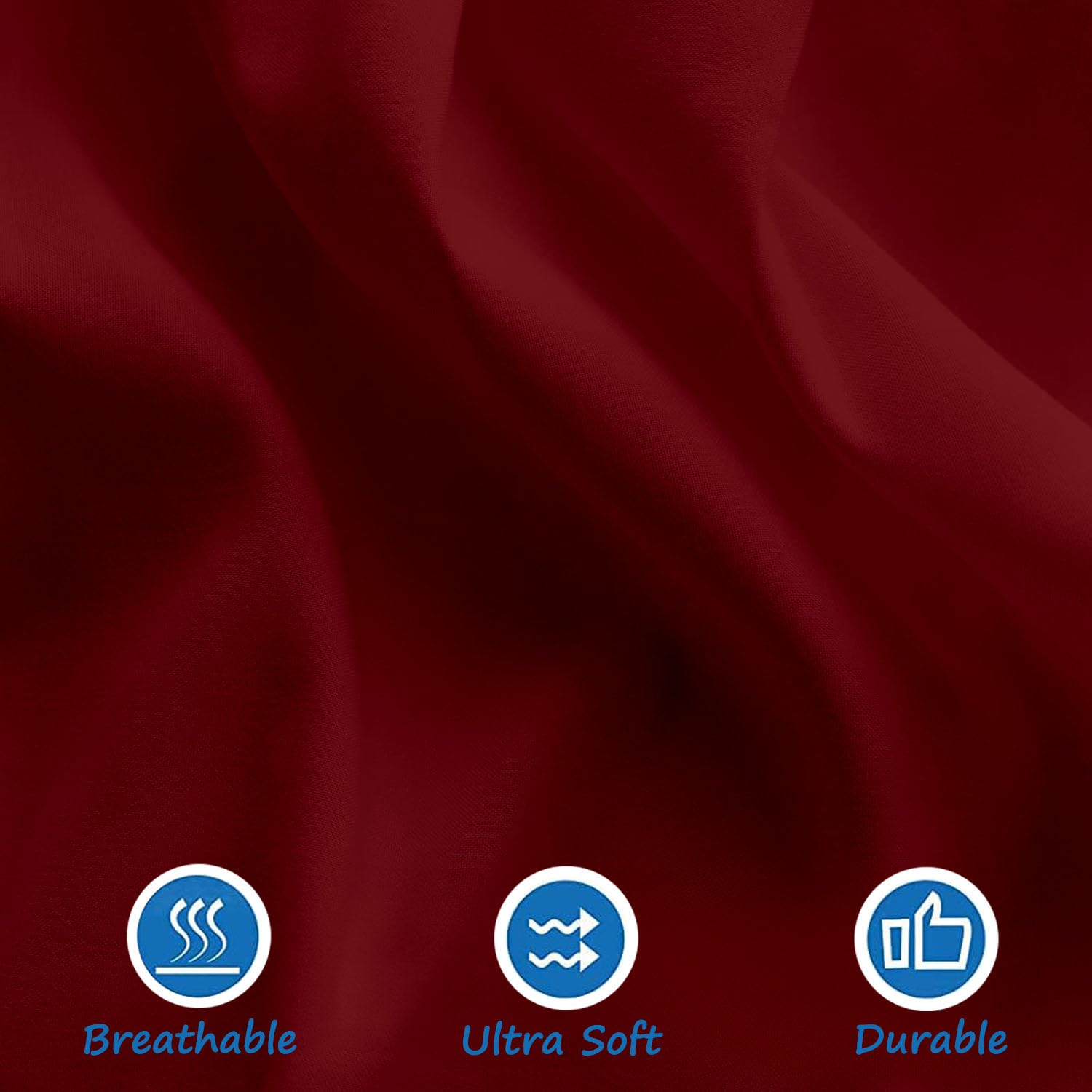 Sky Beddings burgundy crib skirt durable, machine-washable fabric that holds shape.