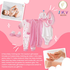 Sky Bliss baby T-shirt showing soft fabric for gentle wear