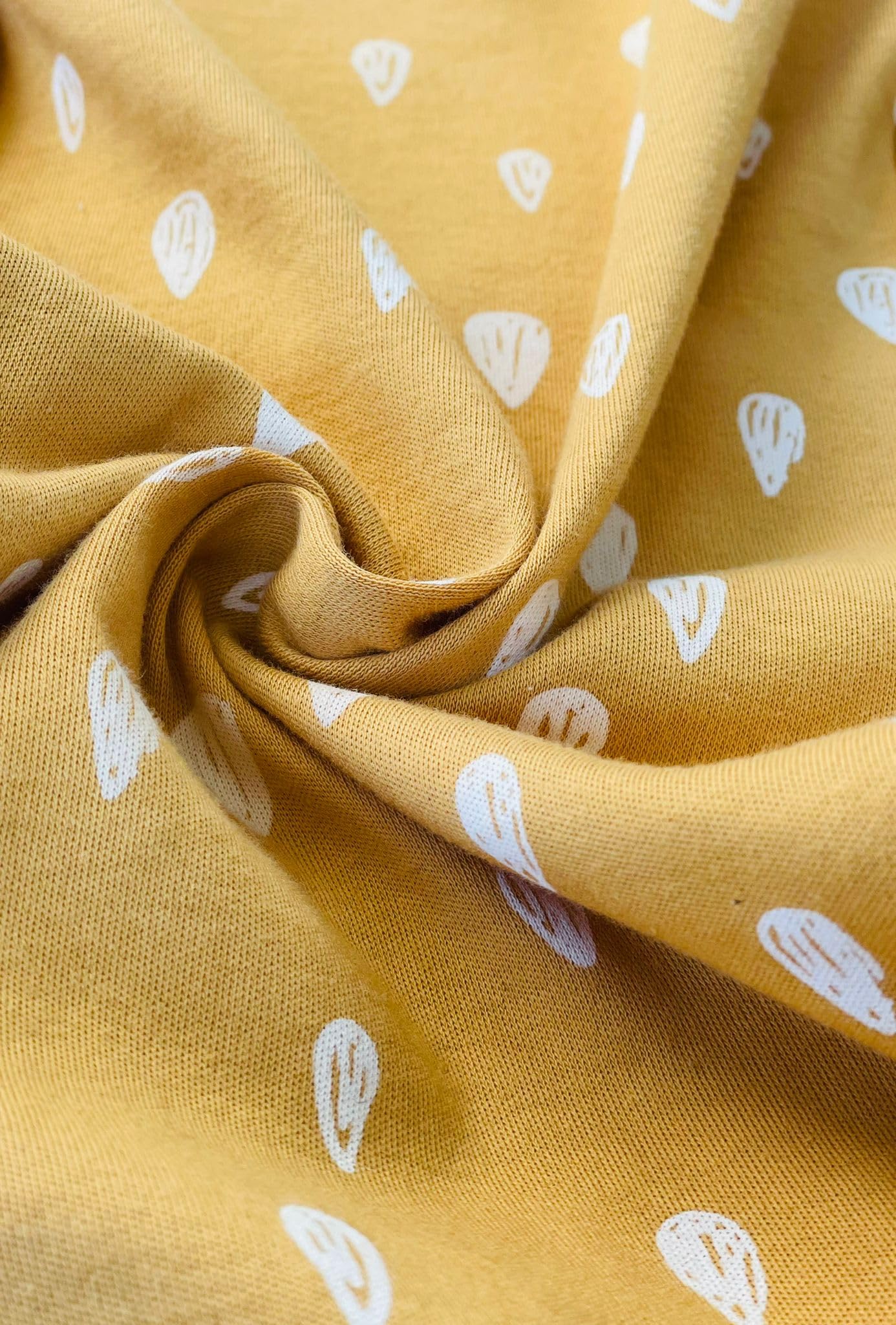 Sky Clouds swaddle wrap pattern close-up emphasizes breathable cotton for gentle nights