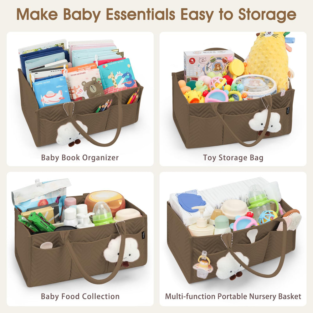 Skycase diaper caddy makes a thoughtful baby shower gift option.