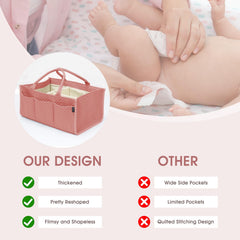 Skycase large diaper caddy removable dividers adapt to growing baby needs.