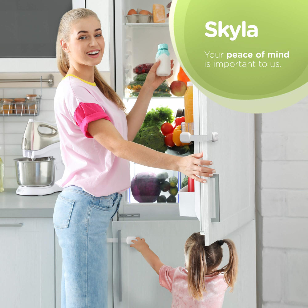 Skyla Homes adhesive cabinet latch with 3M backing for quick, screw-free install